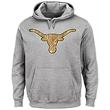 NCAA University of Texas AustinメンズLaid Outフリース S シルバー