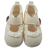 《オールシーズン》(日本製) Pample Mousse(パンプルムース) レース付ファーストシューズ 12.5cm/IV NO.DP-71602