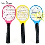 電撃殺虫器　電池式　蚊取り器　薬剤不使用　安心とご利用　手軽持ちやすい　ハエ・蚊を撃退　夏電気モスキートスワッター(01)