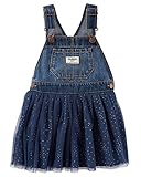 オシュコシュ　OshKosh　ドット チュチュ　ジャンパースカート　オーバーオール　デニム　ワンピース　パンツ　女の子　ジーパン (24M/2T(2歳), ネイビー/ドット)