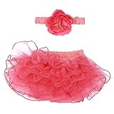 (フィーショー)FEESHOW ベビーちゃん 花神　花の子コスチューム　プリンセス　お嬢様風　チュウチュスカート＋ヘアバンドセット　セレモニードレス　着ぐるみ　お食い初め　記念撮影　出産祝いギフト　プ