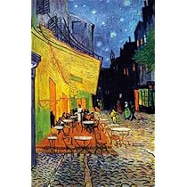 ドットちゃん 額入り　ゴッホ 夜のカフェテラス アートポスター 特大サイズ ゴッホ 夜のカフェテラス Cafe Terrace at Night アートポスター