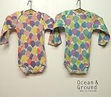 OCEAN&GROUND（オーシャンアンドグラウンド） ボディーシャツ BALLOOOON (70-80) 70,EG エメラルドグリーン