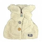 ベスト ベビー アウター ボア ボリュームネック ボアベスト アイボリー 90