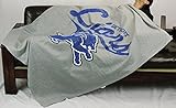 デトロイトライオンズNFL Sweatshirt Throwブランケット、グレー