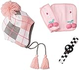 LaVie ギフトBOX 3点セット ベルトカバーチェリー&ニット帽アーガイル リストラトルスカル b009