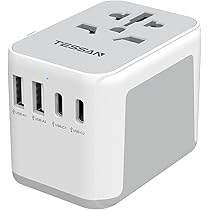 Amazon.co.jp: 変換プラグ 全世界対応 海外コンセント TESSAN