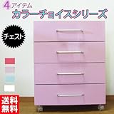 カラーチョイスシリーズ チェスト 引き出し 鏡面 カラー4色 国産 日本製 kl-2-60ch (ミントグリーン)