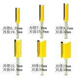 dms12701　ストレート ６組セット1/4・トリマービットMicrotungsten carbide