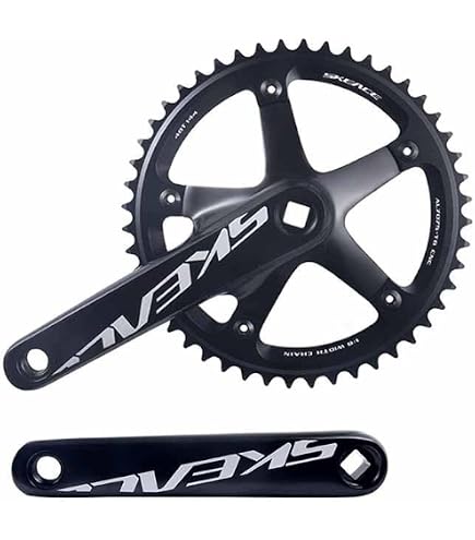 Amazon | BOLANY SKEACE 165mm 自転車クランクセット スクエアテーパー