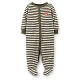 Carter's （カーターズ） :: ロンパース カバーオール & パジャマ 足つき 長袖 テリーコットン82% ポリエステル18% :: Terry Snap-Up Sleep & Play ::