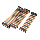 DealMuxレインボーIDCフラットケーブルコネクタ、F / F、15センチ、26ピン、26ウェイ、6つの小品