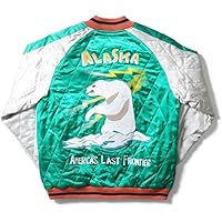 Amazon | [ヒューストン] 別珍スカジャン ベロア生地 スーベニア