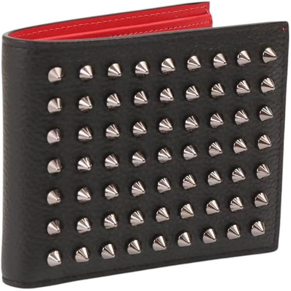 【本物保証】 箱・布袋付 クリスチャン ルブタン CHRISTIAN LOUBOUTIN パネトーネ スパイクウォレット スタッズ レザー ブラック 1165044 Amazon | [Christian Louboutin] クリスチャンルブタン 長財布 メンズ