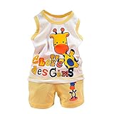 ベビー服　夏服　セット服　二点セット　シャツ　ショートパンツ　袖なし　スポーツウェア　幼児　赤ちゃん