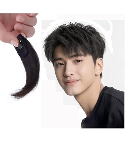 Amazon.co.jp: Remeehi 男性用 ウィッグ つけ毛 ヘアピース 人毛100
