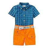 ポロラルフローレン ポニー付半袖シャツ カーゴパンツセット ネイビーマルチ (男の子12～24か月用) 24M [並行輸入品]