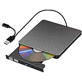 外付CD・DVDドライブ USB3.0/Type Cポート付き CD/DVD読込み 録画込み対応 CD/DVDプレーヤー 外付け光学ドライブ PC外付け ポータブル CD/DVDドライブ ノートパソコン CD/DVD読取・書込 DVD±RW CD-R