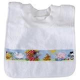 フェイラー FEILER スタイ よだれかけ COLLAR BIB FARM カラービブ ファーム かぶるタイプ ホワイト【並行輸入品】