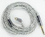【JSHiFi-Zeus】MMCX4.4mmリケーブル 単結晶銅銀メッキ4.4mmイヤホンアップグレードケーブル 8芯MMCXイヤフォン交換ケーブル (MMCX4.4mm)