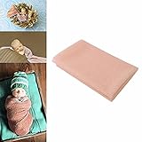 (フィーショー)FEESHOW ベビーラップブランケット ベビーコスチューム 着ぐるみ おくるみ 柔らかい レース 写真撮影 寝相アート 出産祝い 百日祝い パールピンク シングル