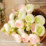 ラナンキュラス 造花 ブーケ 花束 セット CT触媒 ホワイト ピンク