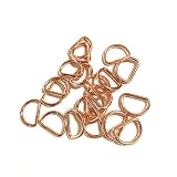 ECOKIJI(エコキジ) Dカン 内径20mm 線径約3.0mm 20個セット 手芸 アクセサリーパーツ 手芸用カン (ピンクメタル，20mm (SS)線径3.0mm)(DKSS20P20)