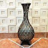 ヴィンテージアイアンファンシー手作り花瓶ヨーロッパのクリエイティブメタルスクエアフラワーアートアート