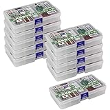 リングスター ポケットケース クリア L165×W95×H30mm 5分割タイプ 10個セット PC-163-10S