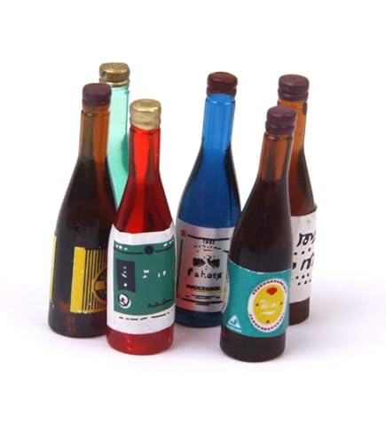 ミニチュアボトルセット① Amazon | 18個セット 1/6 1/12 ミニチュア ビール ワインボトル