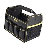 Baosity 工具袋　大容量　工具差し　仕切り　オープントップ　オックスフォード生地　グリップ付き　ツールバッグ　 - S