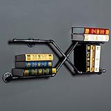 HAIZHEN LOFTアメリカの国スタイルのDIYの本棚家具鉄の壁の棚の本棚棚アート展示棚 ( 色 : 1001 )