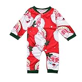 (プタス)Putars ベビー服 子供服 ロンパース 女の子 男の子 長袖 総柄 クリスマス サンタクロース 可愛い 秋 冬 新生児 歩行服 出産お祝い 記念日 プレゼント 6-18ヶ月
