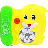 Liebeye 象の音楽電話のおもちゃ　電話おもちゃ　子供のパズル　漫画　幼児の教育　赤ちゃんイルカ イルカ