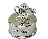 Baby Dummy First Tooth Keepsake Box Blue by CRYSTOCRAFT