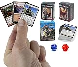 世界最小のマジック:ザ・ギャザリング限定コレクターセット。アジャニVSニコル・ボーラスとヒーローVSモンスターのデュエルデッキと限定プレイサイコロ。