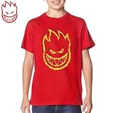 SPITFIRE キッズ TシャツCHARRED REMAINS YOUTH TEEユースサイズレッドNO30 YXLサイズ