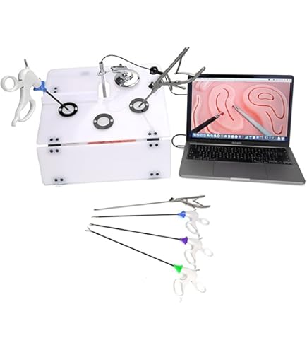 腹腔鏡手術トレーニングセット(持針器など) Amazon.co.jp: 腹腔鏡手術シミュレーショントレーニングボックス機器