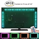 Sunnest TV Backlight Light Kit 6.56FT/2M 5V USB LED Lights Strips 5050 RGB Bias Lighting with Remote