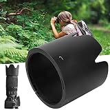 カメラレンズフード交換 HB-65プラスチックレンズフード 写真撮影用マウントレンズフード ニコン AF-S 80-400mm f / 4.5-5.6レンズ用ブラック