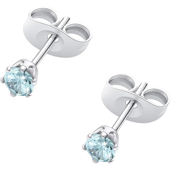 Amazon | 【TAKE-UP】[ セカンドピアス] Ptアクアマリンピアス