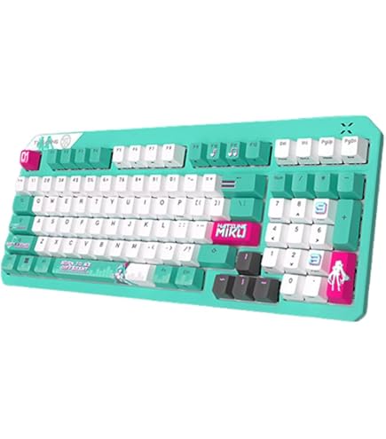 Amazon | 初音ミクキーボード 機械キーボード USB有線接続 ゲーミング