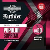 ルシエール（Luthier） クラシック／フラメンコギター弦 LU-20 赤セット （ミディアム）