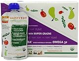 Happy Tot Organic Baby Food, Stage 4, Spinach, Mango and Pear, 4.22-oz. Pouches (Pack of 16)【並行輸入品】