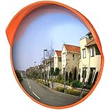 iimono117　丸型 カーブミラー 直径80cm / ガレージミラー 道路反射鏡 交通 交差点 車 バイク 歩行者 対策 事故防止 ミラー 駐車場 車庫 死角 路地 曲がり角