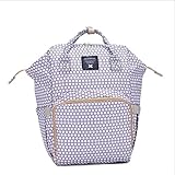 Natbasics ベビーカー用バッグ ベビーカー ドリンクホルダー オーガナイザー ポケット(白い水玉)