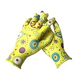 BesToop 芸用手袋 農業 女性Ｍ号、 コンフォートグリップ、 快適なコーティング　超軽量　通気ナイロン外側、突き刺し防止　防水 スベリ止め、ウェットとドライの環境 植え付け 家事、作業用手袋、 