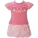 2017年 夏物 アンパンマンガール 天竺 バルーンチュール 半袖ワンピース Anpanman Girl レッドピンク◇90cm