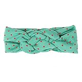 Ochine　新生児 赤ちゃん 出産祝い　ベビー キッズ ヘアバンド　新生児ヘアバンド　ガールズアバンド　赤ちゃんもオシャレに♪　弾力性 可愛い中国結び 5色セット (グリーン)