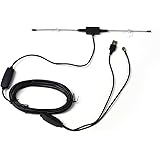 アンテナ 車載 TVアンテナ 地デジアンテナ 吸盤付き ダイポール型 SMA端子 高感度 ブースター内蔵 VHF UHF TV ワンセグ フルセグ DC12V 吸盤付き ロッド SMA端子 TV DAN36A